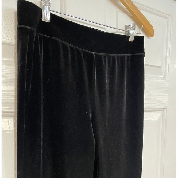Soma Pants - Soma Velvet Leggings Stretch Pull On‎ Comfort Black Pants S Lounge Yoga Casual